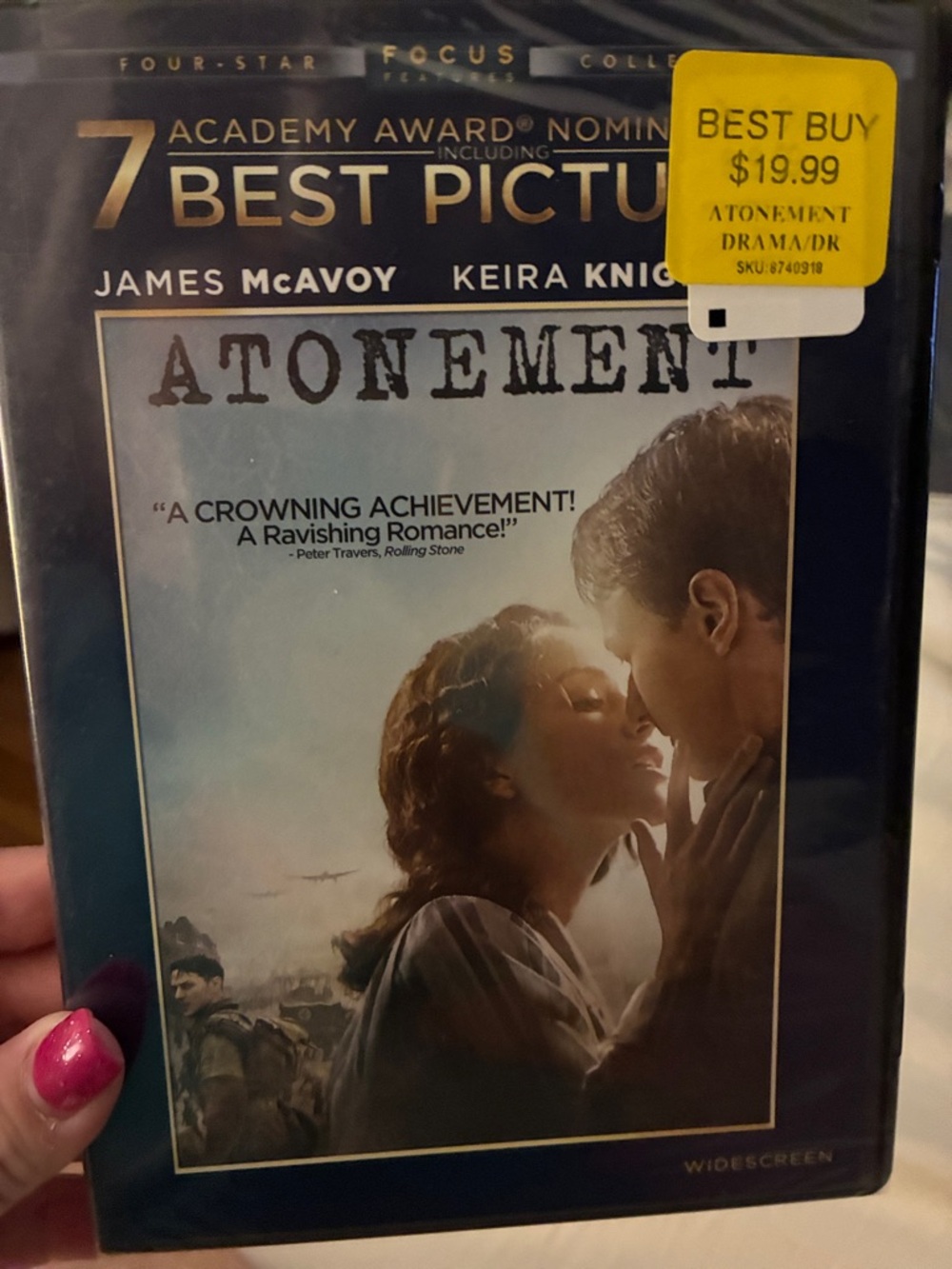 Atonement (Widescreen) DVD - Navy Blue Sleeve